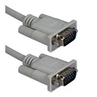 QVS VGA Male to VGA Male Cable 6 ft. - Beige