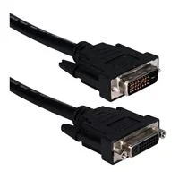 QVS DVI-D Male to DVI-D Female Premium Dual-Link Digital Cable 15 ft. - Black