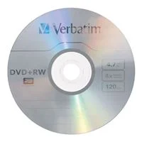 Verbatim DVD+RW 4x 4.7 GB/120 Minute Disc 30-Pack Spindle