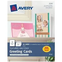 Avery 3378 Printable Half-Fold Greeting Cards