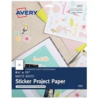 Avery 3383 Printable Sticker Paper