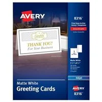 Avery 8316 Half-Fold Greeting Cards