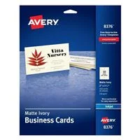 Avery 8376 Ivory Business Cards