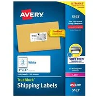 Avery 5163 TrueBlock Shipping Labels