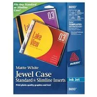 Avery 8693 Jewel Case Standard & Slimline Inserts