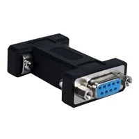 QVS DB9 Female to Female Standard Serial RS232 Null Modem Adapter