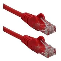QVS CAT 6 Snagless Crossover Network Cable 7 ft. - Red
