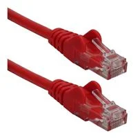 QVS 50 Ft. CAT 6 Snagless Crossover Ethernet Cable - Red