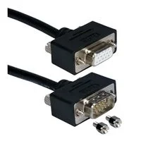 QVS VGA Male to VGA Female Cable 15 ft. - Black