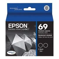 Epson 69 Black Ink Cartridge 2-Pack