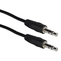 QVS 3.5mm Male to 3.5mm Male Mini-Stereo Speaker Cable 2 ft. - Black