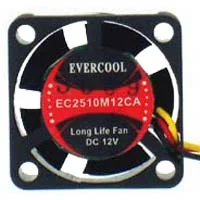 Evercool EC2510M12CA Ball Bearing 25mm Slim Case Fan