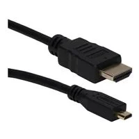 QVS 5 ft. High Speed HDMI Male to Micro-HDMI Male w/ Ethernet 1080p HD Cable