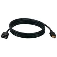 QVS HDMI Male to HDMI Female 1080p HDTV Digital A/V Gold High Speed Extension Cable 3.3 ft. - Black