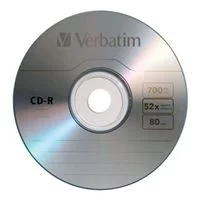 Verbatim CD-R 52x 700 MB/80 Minute Disc 50-Pack Shrink Wrap
