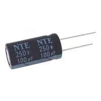 NTE Electronics VHT 0.1 MFD 50V Aluminum Electrolytic Capacitor