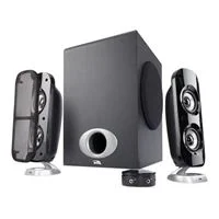 Cyber Acoustics CA-3810 2.1 Channel Computer Speakers with Separate Pod Control - Black