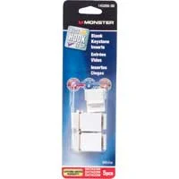 Just Hook It Up Blank Keystone Inserts 5-Pack - White
