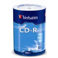Verbatim CD-R 52x 700 MB/80 Minute Disc 100-Pack Shrink Wrap