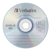 Verbatim DVD-R 16x 4.7GB/120 Minute Disc 100-Pack Shrink Wrap