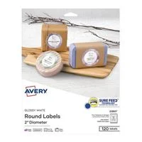 Avery 22807 Printable Round Labels with Sure Feed