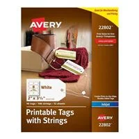 Avery 22802 Printable Tags with Strings