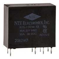 NTE Electronics R25-11D10-12 10Amp PC Mountable Relay