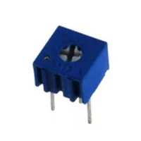 NTE Electronics Trimmer 1K Ohm Single Turn Cermet 1/4in Square Top Adjust 10% Tolerance 1/2 Watt Sealed