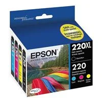 Epson 220XL High Capacity Black and Color Ink Cartridge Combo Pack