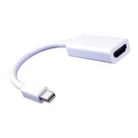 Just Hook It Up HDMI Female to Mini DisplayPort Male Plug Adapter - White