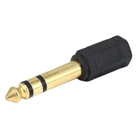 QVS 3.5mm TRS Female to 1/4&quot; Male Audio Stereo Adapter