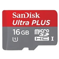 SanDisk 16GB Ultra Plus microSDHC Class 10/ UHS-1 Flash Memory Card with Adapter