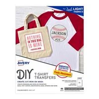Avery 3302 Stretchable Heat Transfer Paper for Light Fabrics