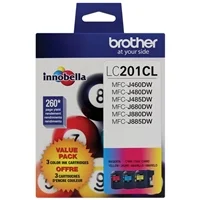 Brother LC201CL Color Ink Cartridge Value Pack