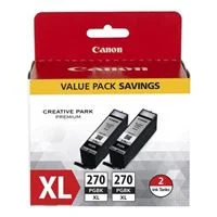 Canon PGI-270XL Pigment Black Ink Cartridge Twin Pack