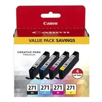 Canon CLI-271 Color Ink Cartridge 4 Pack