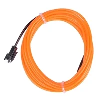 NTE Electronics 9.84 ft. Flexible Neon EL Wire (2.3mm Diameter) - Orange