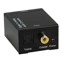QVS Toslink Digital S/PDIF to Stereo Analog RCA Audio Converter