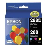 Epson 288XL High Capacity Black and Color Ink Cartridge Combo Pack
