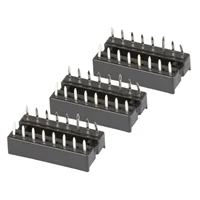 NTE Electronics Socket for 16 Lead DIP - 3 Pack
