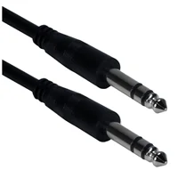 QVS 15ft 1/4 Balance Male to Male Audio Cable