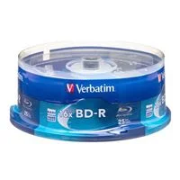 Verbatim BD-R 6x 25 GB/135 Minute Disc 25-Pack Spindle