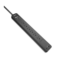 APC SurgeArrest Essential PE6U2 6-Outlet Surge Protector w/ 2 USB Ports