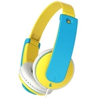 JVC Tinyphones Volume-Limiting Wired Headphones for Kids - Blue/Yellow