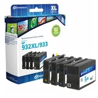Dataproducts Remanufactured HP 932XL/933 High Yield Black and Standard Color Ink Cartridge Multi-Pack