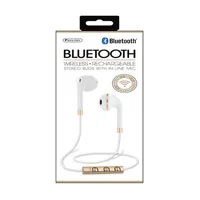 Sentry Industries Wireless Bluetooth Earbuds - White/Gold