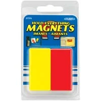 Master Magnetics Hold Everything Magnets Red/Yellow - 2 Pack