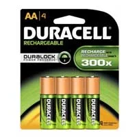 Duracell 4-Pack AA Rechargeable Batteries 2,400mAH