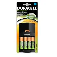 Duracell 8 Hour 4 Position AA/AAA NIMH Battery Charger Includes 4 x AA NIMH 1300mAh Batteries