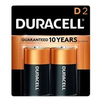 Duracell CopperTop D Alkaline Battery - 2 pack